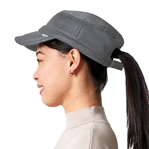 CHARM Schirmmütze Herren Baseball Kappe - Basecap Damen Leichte Sommer Mütze im Army Cap Stil Mit Schirm Aus Netz Material Schwarz Grau CHARM Schirmmütze Herren Baseball Kappe - Basecap Damen Leichte Sommer Mütze im Army Cap Stil Mit Schirm Aus Netz Material Schwarz Grau von CHARM