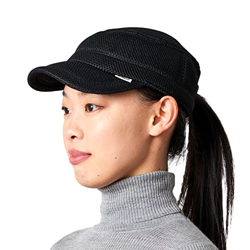 CHARM Schirmmütze Herren Baseball Kappe - Basecap Damen Leichte Sommer Mütze im Army Cap Stil Mit Schirm Aus Netz Material Schwarz von CHARM