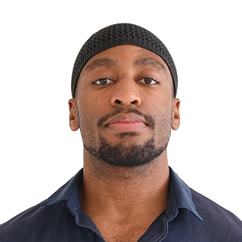 CHARM Seide Schädel Mütze Handgefertigt in Japan Dehnbar Kufi Hut Beanie für Männer Herren Damen Dunkelgrau L von CHARM