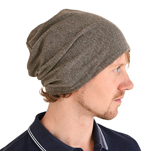 CHARM Sommer Beanie Hut Dünn - Herren Damen Slouch Japanische Mütze Licht Mode Braun von CHARM