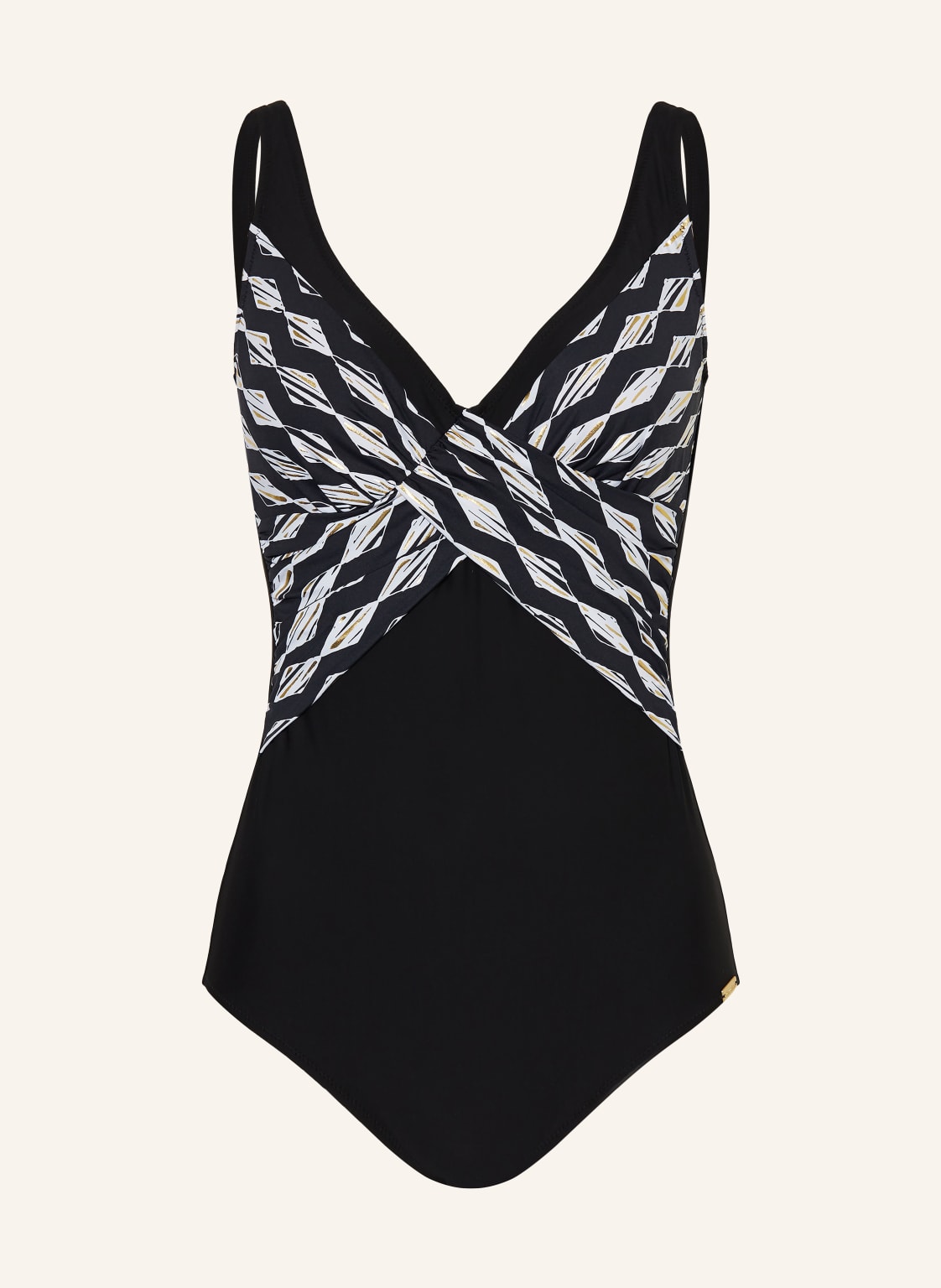 Charmline Shape-Badeanzug Gilded Graphic schwarz von CHARMLINE
