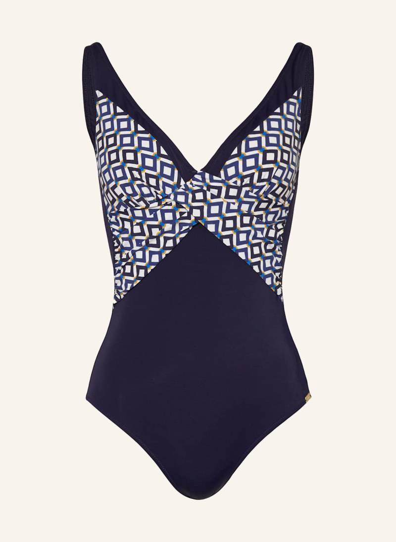 Charmline Shape-Badeanzug Seaside Dining blau von CHARMLINE
