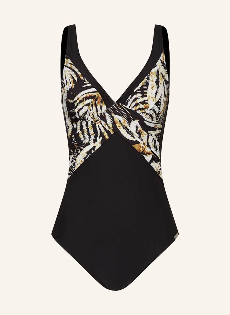 Charmline Shape-Badeanzug Seductive Leaves schwarz von CHARMLINE
