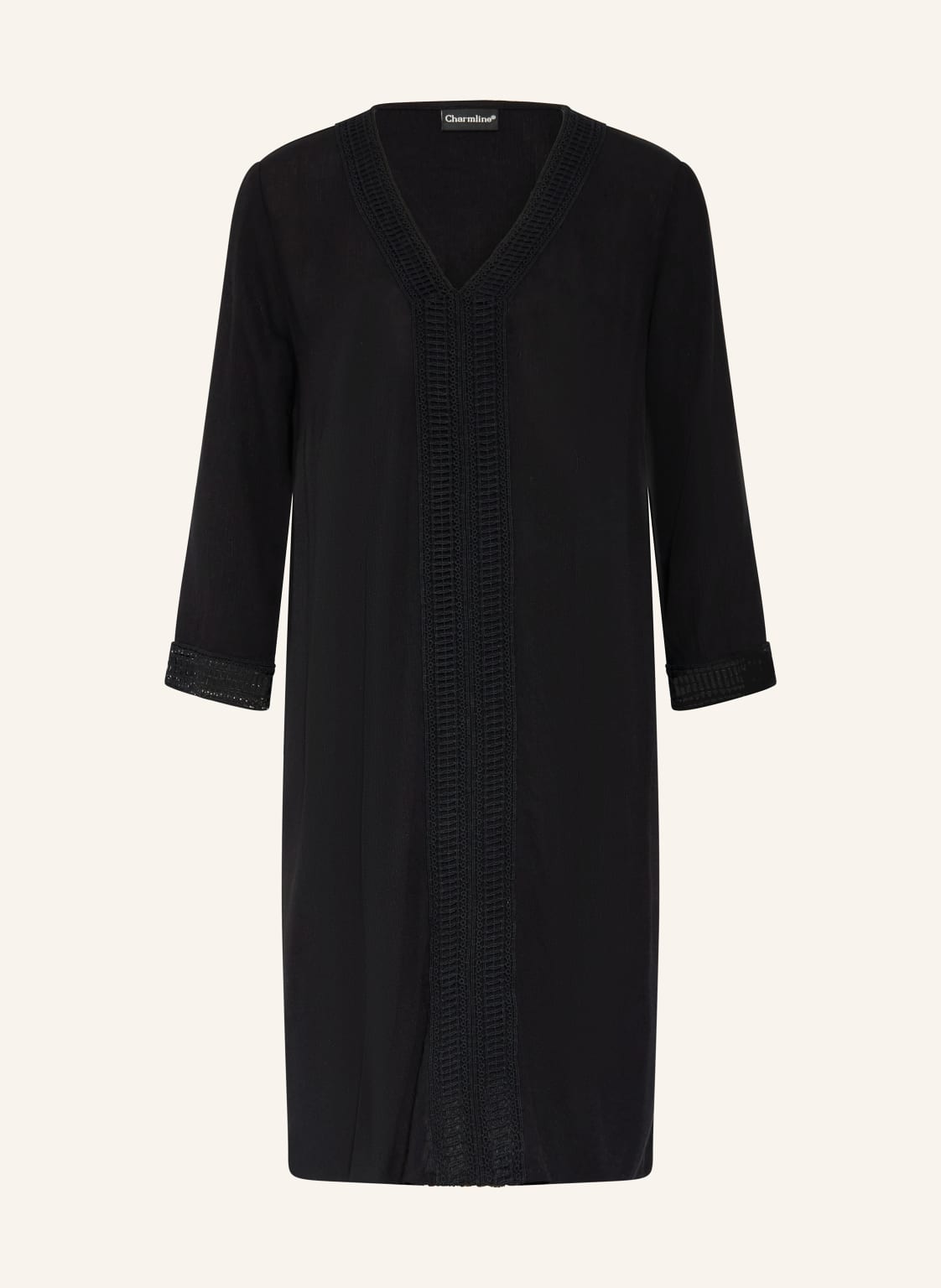 Charmline Strandkleid Mit 3/4-Arm schwarz von CHARMLINE