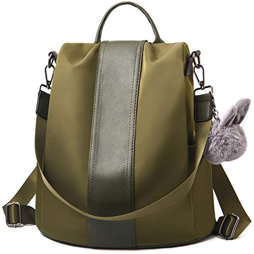 CHARMORE Damen Rucksack Wasserdichte Nylon Schultaschen Anti-Diebstahl Tagesrucksack Schultertaschen von CHARMORE