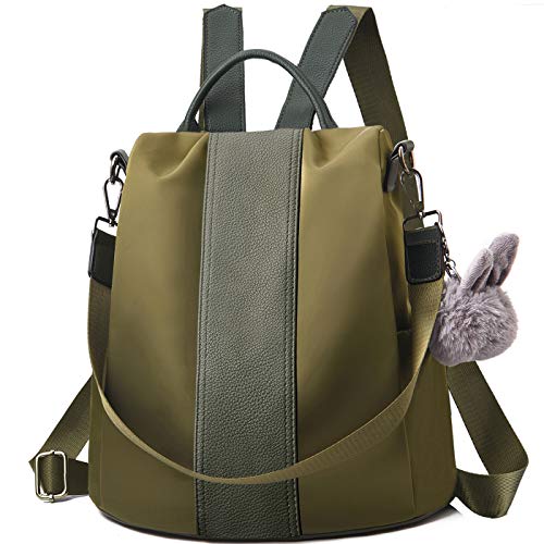 CHARMORE Damen Rucksack Wasserdichte Nylon Schultaschen Anti-Diebstahl Tagesrucksack Schultertaschen von CHARMORE