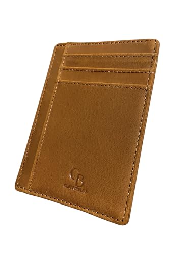 Leder Kartengeldbörse 7 Taschen Naturbelassenes Leder Vintage Braun RFID, Braun, 11cm x 7.8cm, Klassisch Leder Kartengeldbörse 7 Taschen Naturbelassenes Leder Vintage Braun RFID, Braun, 11cm x 7.8cm, Klassisch von CHARRIS BLEU