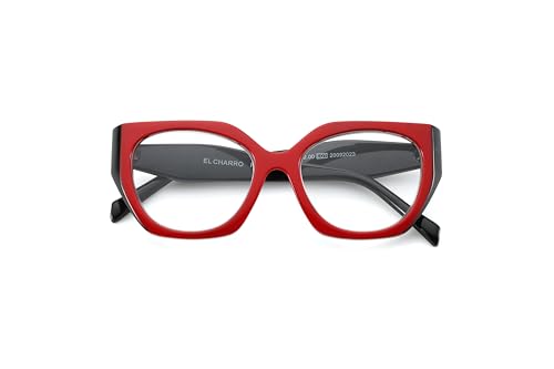 CHARRO Unisex EL Reading Glasses, Rot-Schwarz, 2.5 von CHARRO