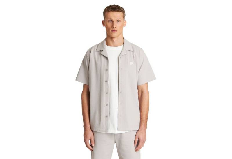 CHASIN' Henleyshirt Doby Structure Shirt, grau von CHASIN'