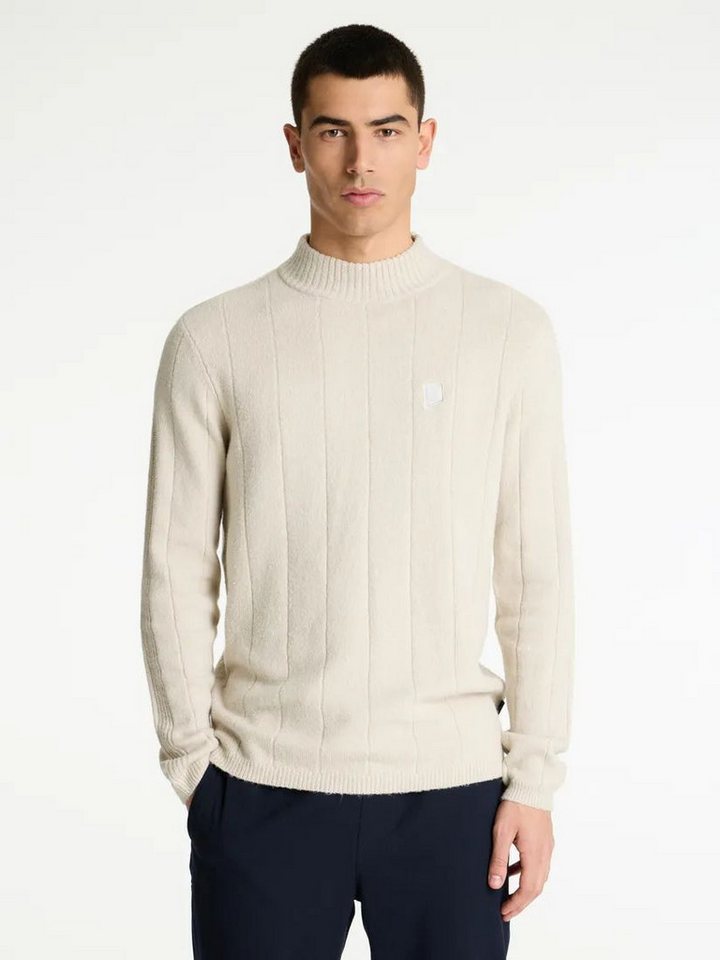 CHASIN' Strickpullover – Regular Fit Pullover – Mockneck Sweater – Rippstri von CHASIN'