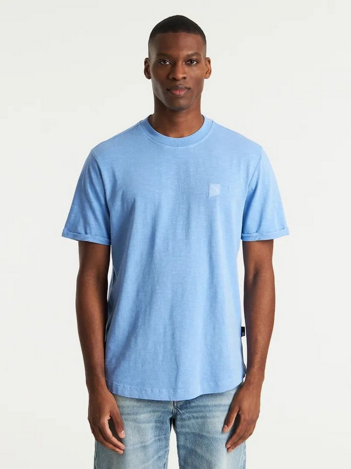 CHASIN' T-Shirt – Regular Fit Kurzarmshirt im Used Look mit Garment-Dye-Färbung von CHASIN'