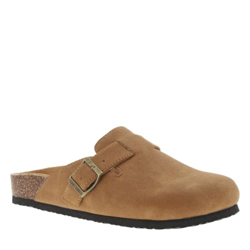 CHATTAWAK - Clogs mit flachem Absatz, camel, 39 EU von CHATTAWAK