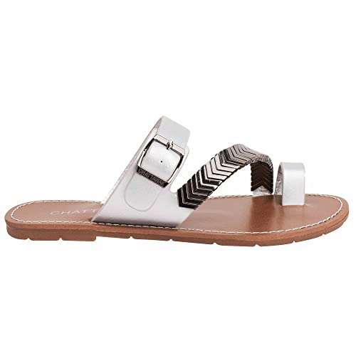 CHATTAWAK Damen 11 Magnolia-Silber40 Hausschuh, Silber, 40 EU von CHATTAWAK