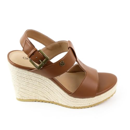 CHATTAWAK Damen 13BALICAMEL39 Sandale mit Absatz, Camel, 39 EU von CHATTAWAK