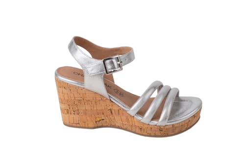 CHATTAWAK Damen 15coslaargent37 Sandale mit Absatz, Silber, 37 EU von CHATTAWAK