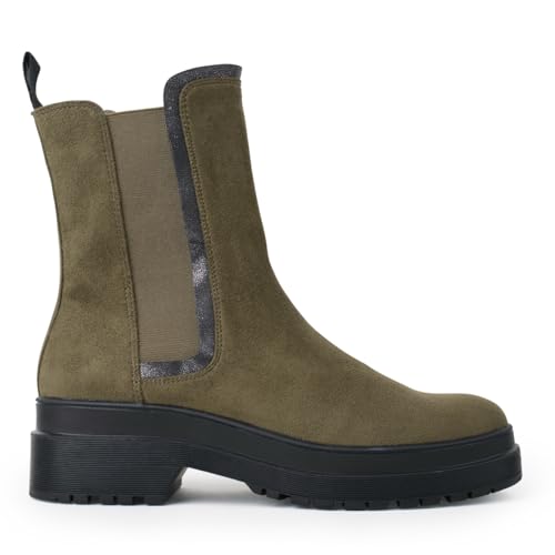 CHATTAWAK Damen 16TUXTLAKAKI38 Mode-Stiefel, V Khaki, 38 EU von CHATTAWAK