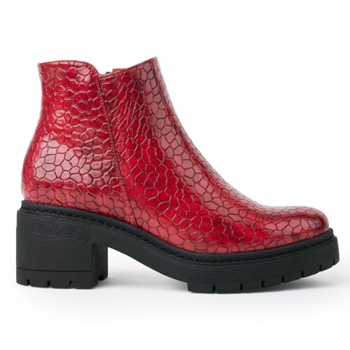 CHATTAWAK Damen 16leonrouge39 Mode-Stiefel, rot, 39 EU von CHATTAWAK