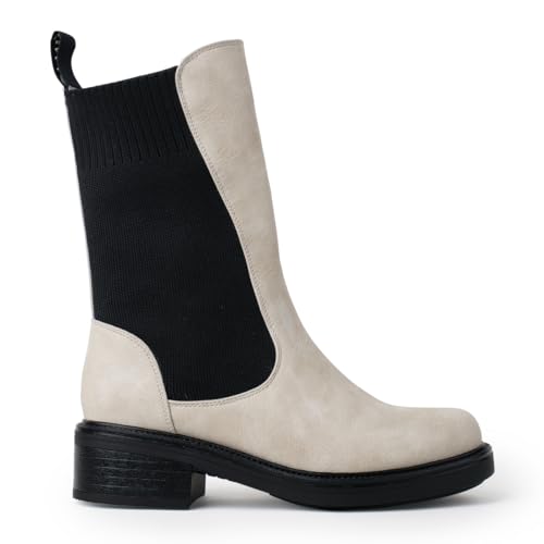 CHATTAWAK Damen 16paralbeige38 Mode-Stiefel, beige, 38 EU von CHATTAWAK
