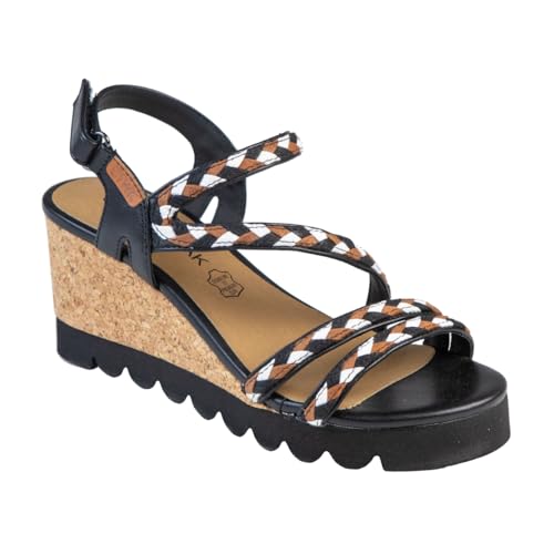 CHATTAWAK Damen 18 halzanoir39 Sandale mit Absatz, Schwarz, 39 EU von CHATTAWAK