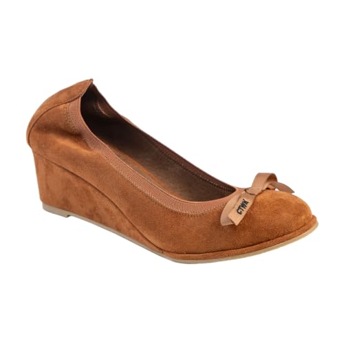 CHATTAWAK Damen 18haustinvcamel41 Sandale mit Absatz, Camel, 41 EU von CHATTAWAK