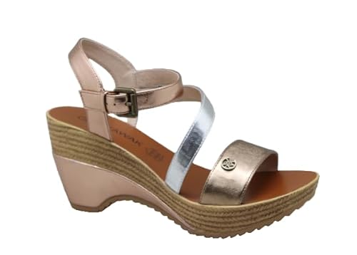 CHATTAWAK Damen 18hmaellemulti36 Sandale mit Absatz, Mehrfarbig, 38 EU von CHATTAWAK