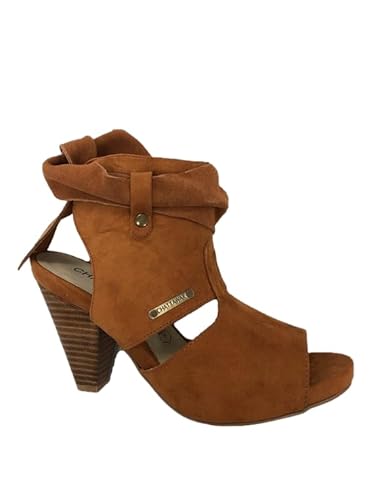 CHATTAWAK Damen 5Claracamel37 Sandale mit Absatz, Camel, 37 EU von CHATTAWAK