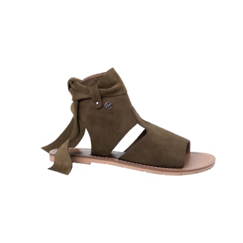 CHATTAWAK Damen 5VioletteKhaki37 Sandale mit Absatz, kaki, 37 EU von CHATTAWAK