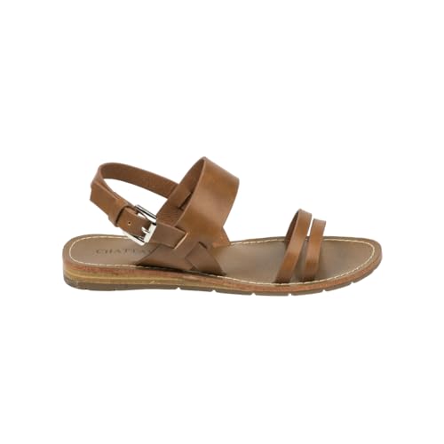 CHATTAWAK Damen 7rubiscamel41 Sandale, camel, 41 EU Schmal von CHATTAWAK