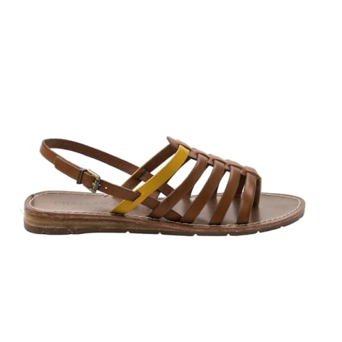 CHATTAWAK Damen 7shirleycamelgelb 36 Sandale, Camel Yellow, EU Schmal von CHATTAWAK