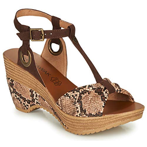 CHATTAWAK Damen 9JENNYSERPENT41 Sandale mit Absatz, Gris, 41 EU von CHATTAWAK