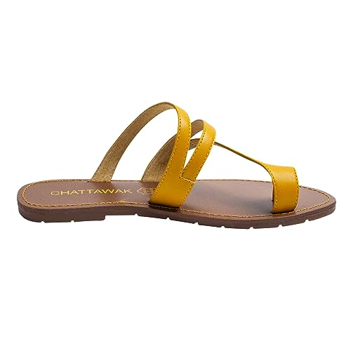 CHATTAWAK Damen 9TEXANEJAUNE38 Flipflop, Jaune, 38 EU von CHATTAWAK