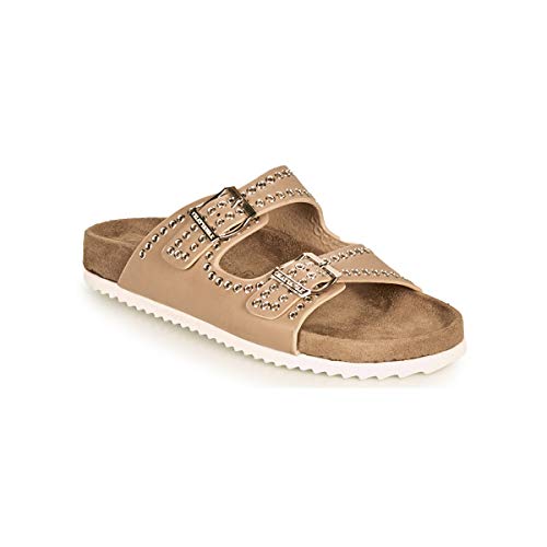 CHATTAWAK Damen Coventry Taupe 39 Mule Hausschuh, Beige, EU von CHATTAWAK