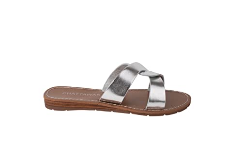 CHATTAWAK Damen Lona Silber Hausschuh, 39 EU von CHATTAWAK