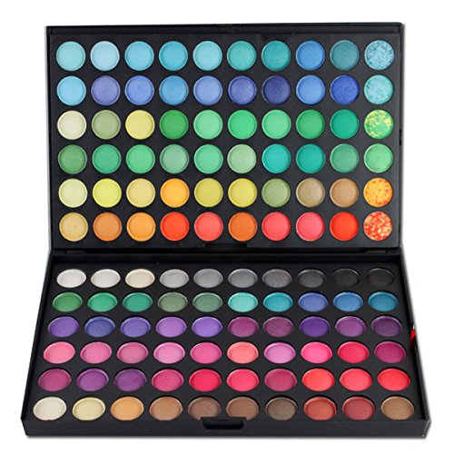 Lidschatten Palette 120 farben Schminkkoffer mit Schminke - Bunte Lidschatten Palette Schminkset Frauen Makeup Sets Matte Lidschatten Palette für Profi-und Tägliche von CHAWHO