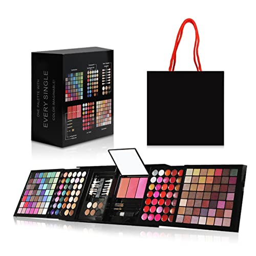 Lidschatten Palette 177 farben Schminkkoffer mit Schminke - Bunte Lidschatten Palette Schminkset Frauen Makeup Sets Matte Lidschatten Palette für Profi-und Tägliche von CHAWHO