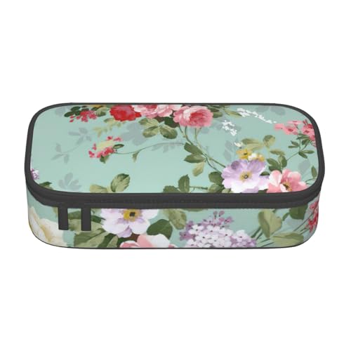 Peony Federmäppchen mit großem Fassungsvermögen, Schreibwaren-Aufbewahrungstasche mit Reißverschluss, für Jungen, Mädchen, Studenten, Schule, Schwarz , Einheitsgröße, Koffer von CHAbu