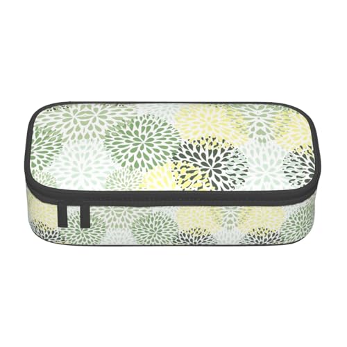 Petals Garden Leaves Federmäppchen, großes Fassungsvermögen, Schreibwaren-Aufbewahrungstasche mit Reißverschluss, Jungen, Mädchen, Studenten, Schule, Schwarz , Einheitsgröße, Koffer von CHAbu
