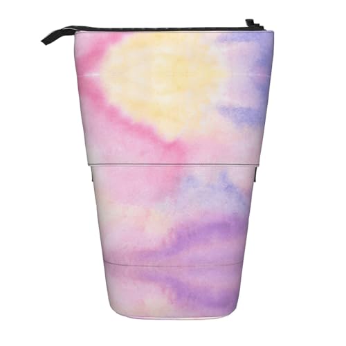 Regenbogen Stehende Teleskop-Bleistifttasche Oxford Tuch Tasche Tragbar für Jungen Mädchen Teenager Studenten Büro, Schwarz , Einheitsgröße Regenbogen Stehende Teleskop-Bleistifttasche Oxford Tuch Tasche Tragbar für Jungen Mädchen Teenager Studenten Büro, Schwarz , Einheitsgröße von CHAbu