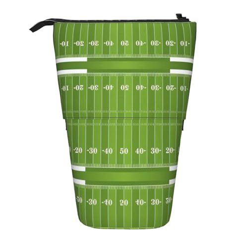 Sportplatz in Grün Stehende Teleskop-Bleistifttasche Oxford Tuch Tasche Tragbar für Jungen Mädchen Teenager Studenten Büro, Schwarz , Einheitsgröße Sportplatz in Grün Stehende Teleskop-Bleistifttasche Oxford Tuch Tasche Tragbar für Jungen Mädchen Teenager Studenten Büro, Schwarz , Einheitsgröße von CHAbu