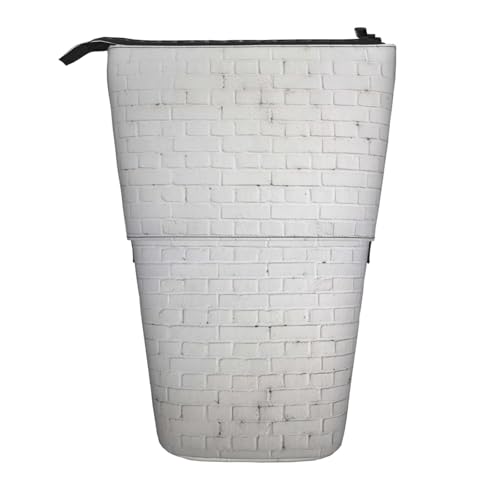 Teleskop-Bleistifttasche aus Oxford-Stoff, tragbar, für Jungen, Mädchen, Teenager, Studenten, Büro, Schwarz , Einheitsgröße von CHAbu