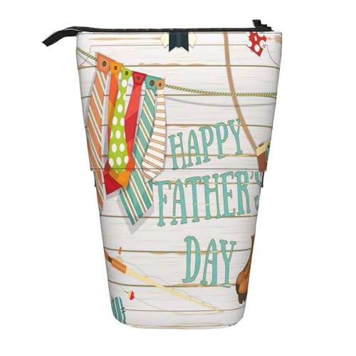 Ties Shoes Camera Fishing Rod Standing Telescopic Pencil Bag Oxford Cloth Bag Portable for Boys Girls Teens Students Office, Schwarz , Einheitsgröße von CHAbu