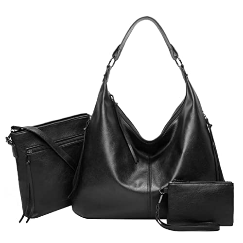 Anti -Taschen für Damen Laptoptaschen Retro Handtasche Muttertasche Drei Set Einzelne Umhängetasche Messenger Tasche Handtasche Mode PU Lady Tasche Herren Rucksack für Schule Rucksack für Mädchen von CHCWR