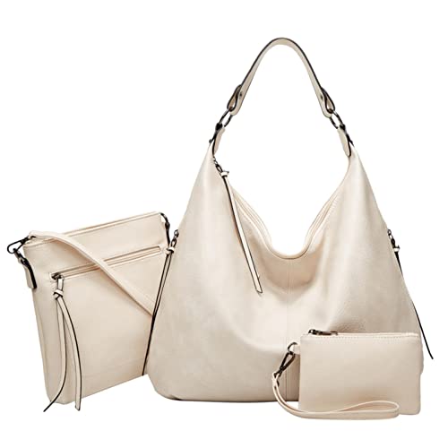 Anti -Taschen für Damen Laptoptaschen Retro Handtasche Muttertasche Drei Set Einzelne Umhängetasche Messenger Tasche Handtasche Mode PU Lady Tasche Herren Rucksack für Schule Rucksack für Mädchen von CHCWR