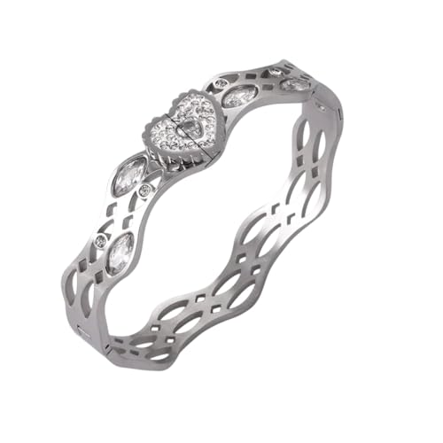 Buntes Edelstahl -Armreifen für Frauen eingelegtes Muschel Cz Stones Designer Armband Luxus Charme Schmuck Hochzeit Bankett Geschenk Buntes Edelstahl -Armreifen für Frauen eingelegtes Muschel Cz Stones Designer Armband Luxus Charme Schmuck Hochzeit Bankett Geschenk von CHCWR