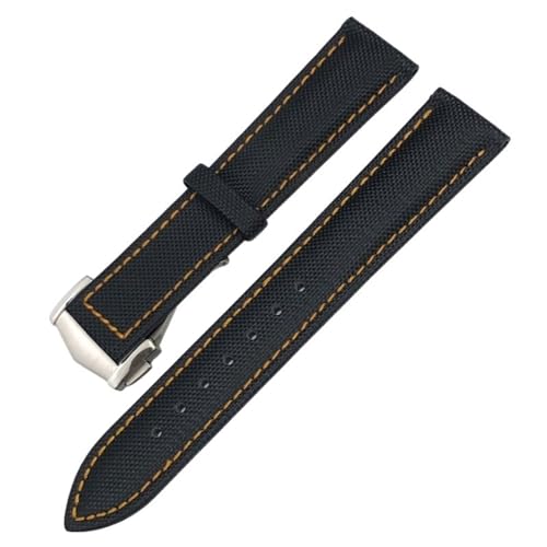 CHCWR 19mm 20 mm 21 mm 22 mm hoher Dichte Nylon Uhrband für Omega Planet Ocean Seamaster 300 Speedmaster Stoff Leder Leinwand Uhrengurt von CHCWR
