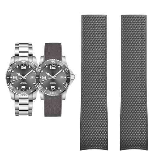 CHCWR Accessoires Band für Komas -Tauchserie L37814 L3.781 Mechanische Männer Gummi -Uhrengurt 21mm Armband von CHCWR