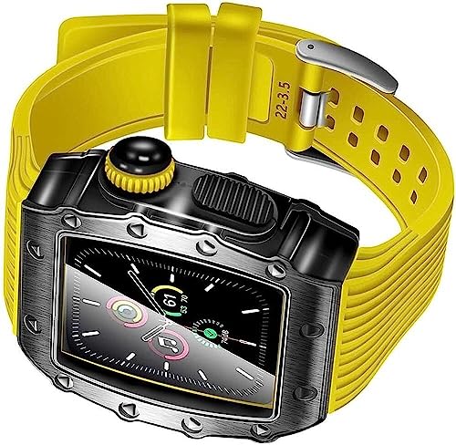 CHCWR Alloy Frame Silicon Watch Band , für 8/7 45 mm 41 mm 44 mm 40 mm , Für Frauen und Männer Watch Band Mod Kit RM Metal Beam Protection Sportsgurt Ersatz Kit CHCWR Alloy Frame Silicon Watch Band , für 8/7 45 mm 41 mm 44 mm 40 mm , Für Frauen und Männer Watch Band Mod Kit RM Metal Beam Protection Sportsgurt Ersatz Kit von CHCWR