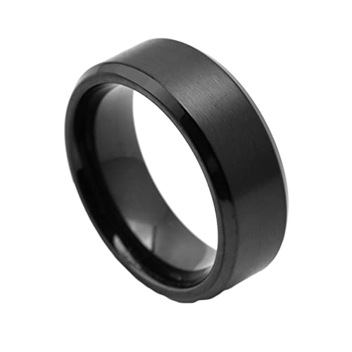 CHCWR Ehering -Ringbänder, Edelstahl 8mm Matte abgeschrägte Kanten Verlobungsringe für ihn CHCWR Ehering -Ringbänder, Edelstahl 8mm Matte abgeschrägte Kanten Verlobungsringe für ihn von CHCWR