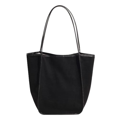 CHCWR Frauen Faux Wildleder -Einkaufstasche Mode Umhängetasche große Kapazität Designer -Tasche Feste Farbstasche Einfacher Pendelbeutel von CHCWR