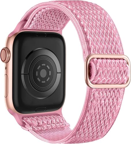 CHCWR Für 10 Uhrenbänder 44 mm 45 mm 42 mm 49 mm 41 mm 40 mm 38 mm für Frauen Männer, dehnbare Solo -Schleife weiche Nylon -Solo -Loop -Sportbänder für die SE -Serie 10 9 8 7 6 5 4 3 2 1 von CHCWR